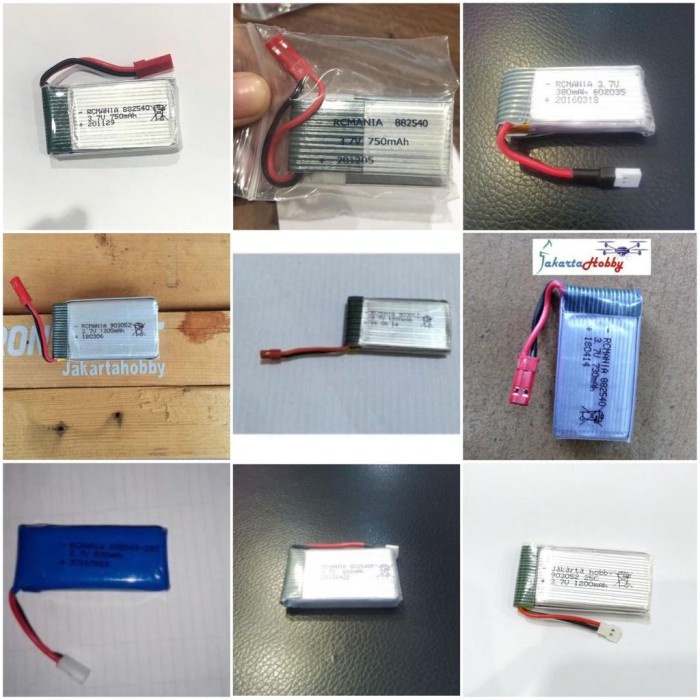Baterai Battery Lipo 3,7V 1200mah 600mah 500mah 730mah 380mah 750mah