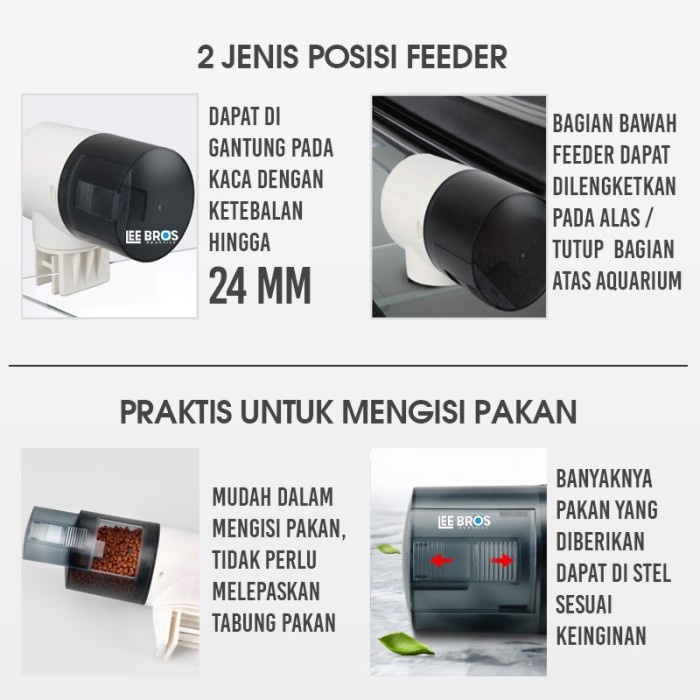 Alat Pakan Ikan Otomatis Aquarium Kolam ready