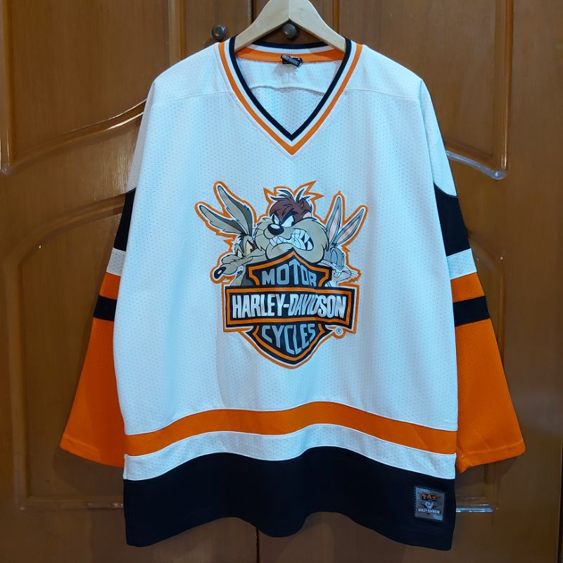JERSEY VTG  HARLEY DAVIDSON TAZMANIA DEVIL TAZ LOONEY TUNES WARNER BROS