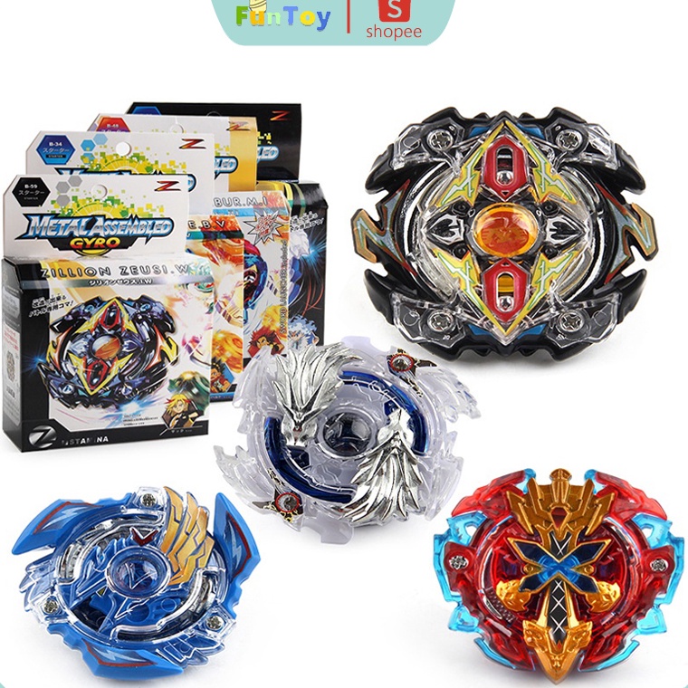 ー qe FUNTOY Mainan Anak Gangsing Beyblade Murah Gasing Beyblade Strom Gyro + launcher ✵