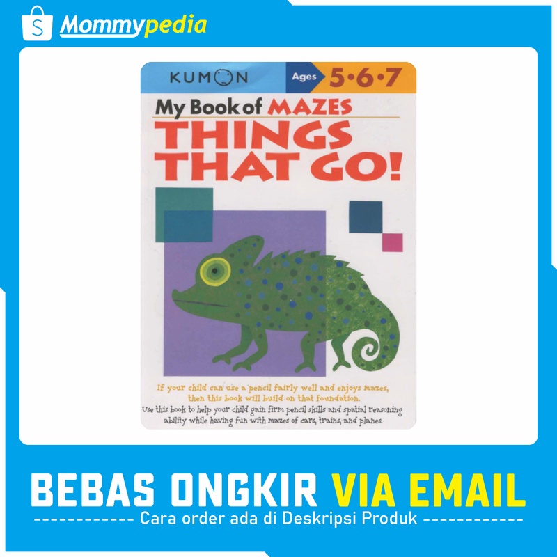 

KUMON Ages 5 6 7 / Umur 5 6 7 Tahun - My Book of Mazes Things That Go!