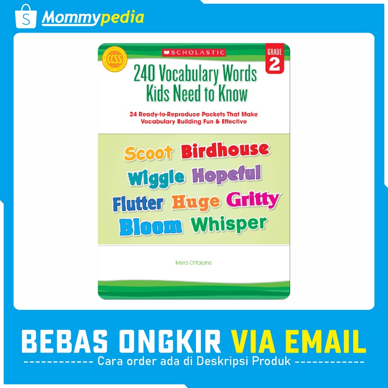 

Scholastic - 240 Vocabulary Words Kids Need to Know Grade 2