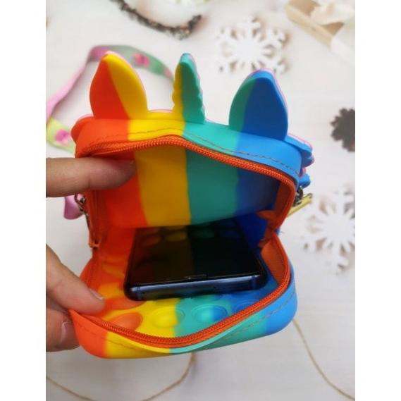 Diskon Tas Pop It Besar Selempang / Tas Anak Pop It Rubber Jelly Sling Bag Promo Mitra Nyp