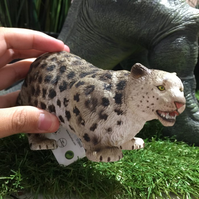 FLASH SALE RECUR MALE SNOW LEOPARD FIGURE WILD ANIMALS 1:8 (24,8 X 6 X 8,5CM) TERLARIS