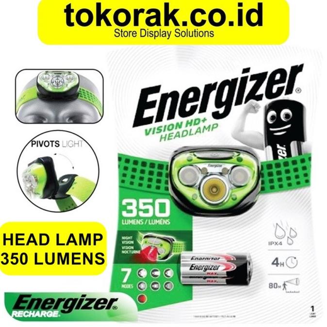 SENTER KEPALA 350 LUMENS ENERGIZER - HEADLAMP - SENTER CAMPING