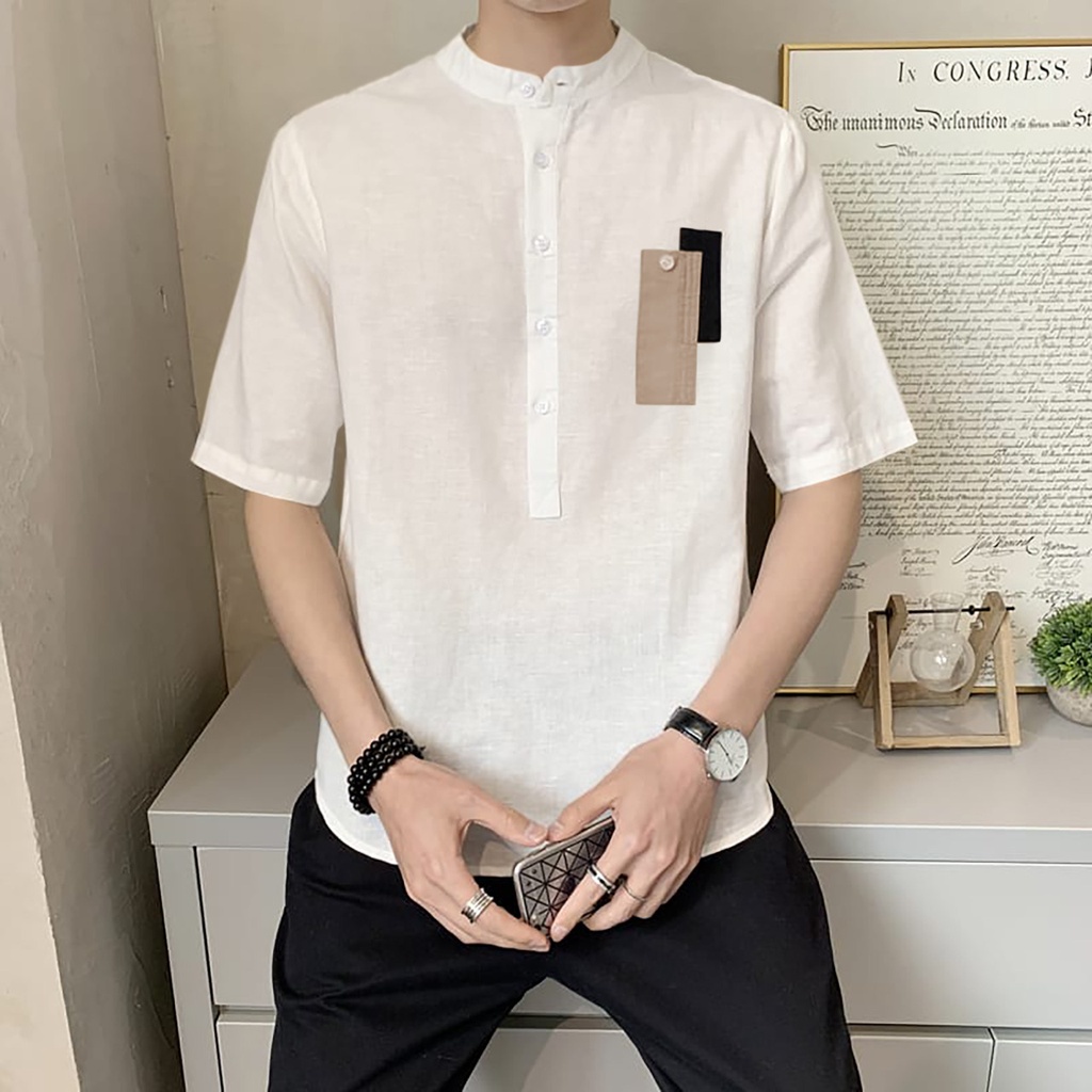 Kaos Pria Dewasa Terbaru 2023 Lengan Pendek Panjang Tshirts Distro Oblong  Kondangan Korea Kos Beju 