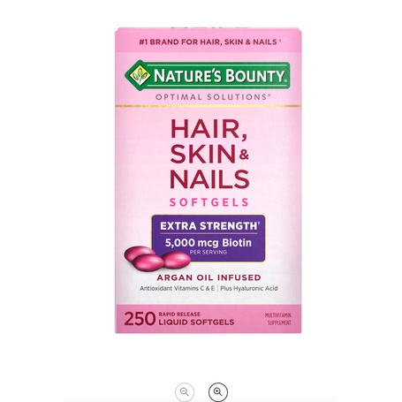 NATURE BOUNTY HAIR SKIN NAILS 5000MCG BIOTIN 250 SOFTGEL