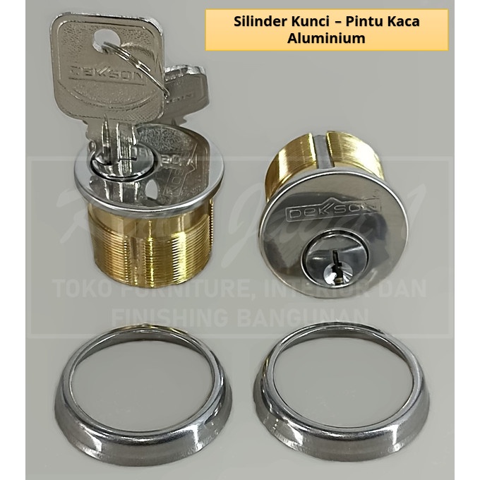 Terlaris Dekkson Silinder Kunci Pintu Aluminium Lock Kc 8128 Bulat