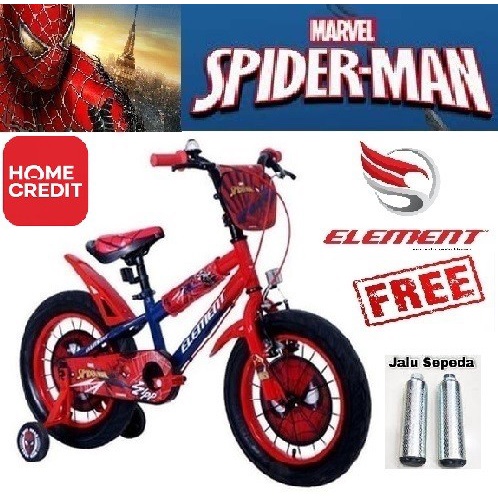 Sepeda Anak Spiderman 3 Ukuran 12 Element Sepeda Murah Sepeda Element Berkualitas