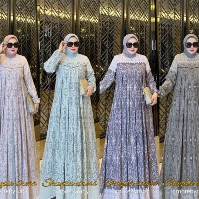 [➲RI.✔L] Shaqila dress amore by ruby / Shaqila dress / Shaqila dress amore / Gamis amore by ruby / p