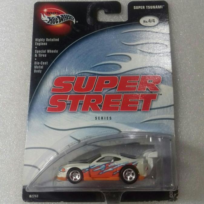 HOT WHEELS 100% SUPER TSUNAMI. BASED ON A TOYOTA SUPRA. SUPER STREET.