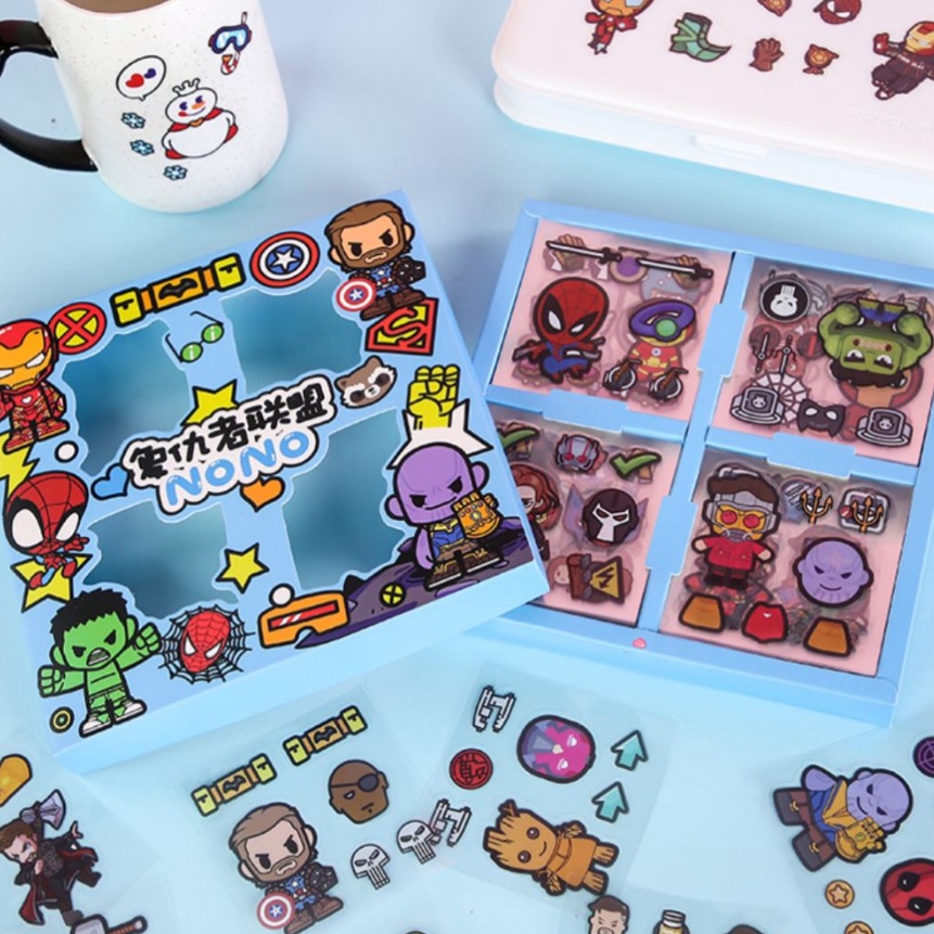 

[➲12M.☀J> STIKER NONO SUPER HERO ISI 100 PCS KEREN - berkualiitas..