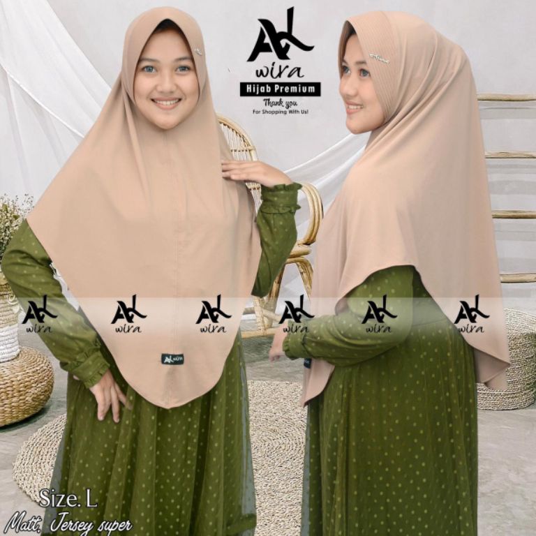 LANGSUNG ORDER Alwira.outfit jilbab instan size L original by Alwira