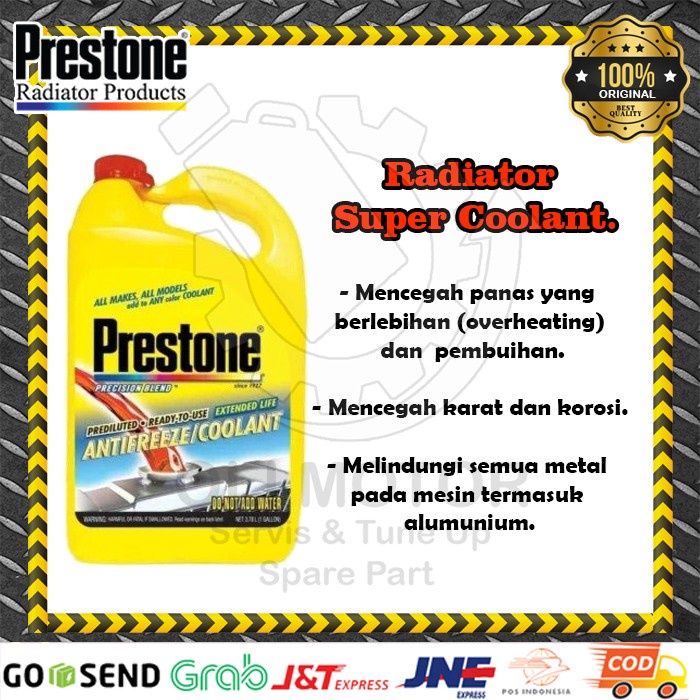 Air Radiator Prestone Coolant Pendingin Mesin Mobil 4L