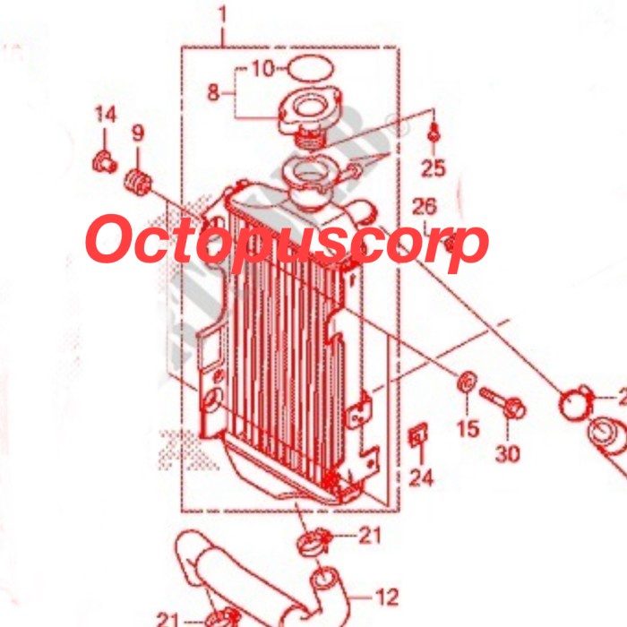 Radiator Honda Crf 250 Rally Crf250