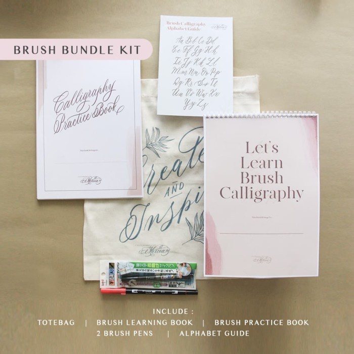 

Brush Calligraphy Learning Kit Bundle