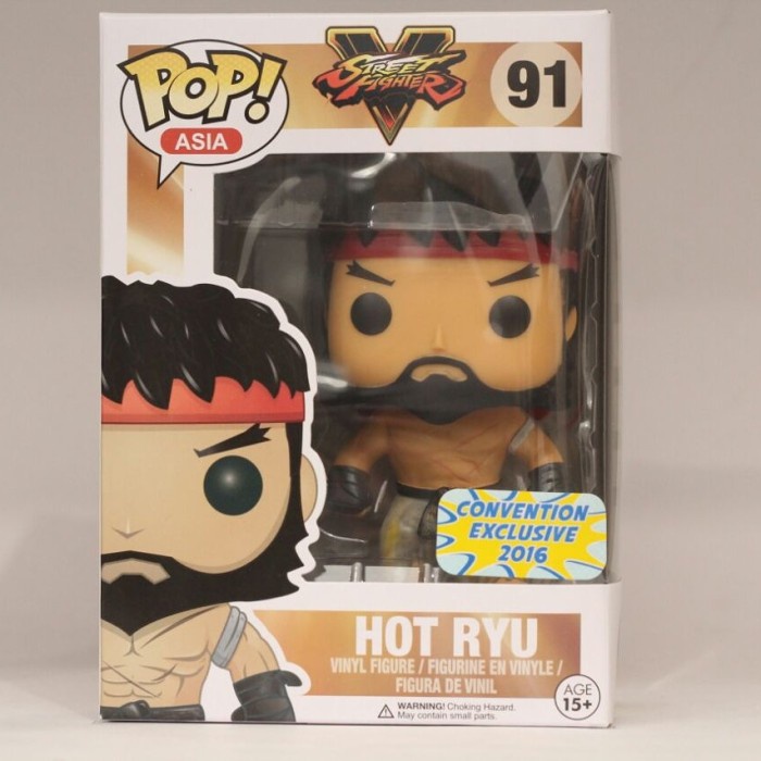 HOT SALE FUNKO POP ASIA STREET FIGHTER - HOT RYU (EXCLUSIVE) #91 TERBARU