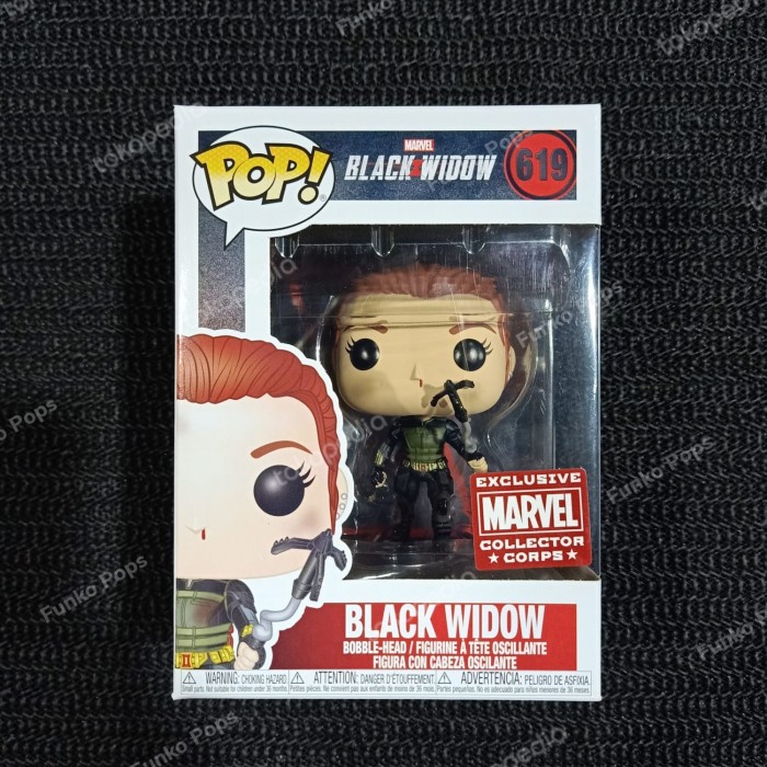 FLASH SALE FUNKO POP BLACK WIDOW MARVEL COLLECTOR CORPS : BLACK WIDOW TERBARU