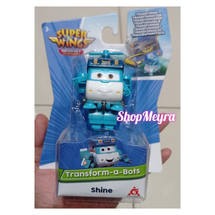 FLASH SALE SUPERWINGS SUPERPET ADVENTURES TRANSFORM A BOT SHINE MAINAN ROBOT TERLARIS