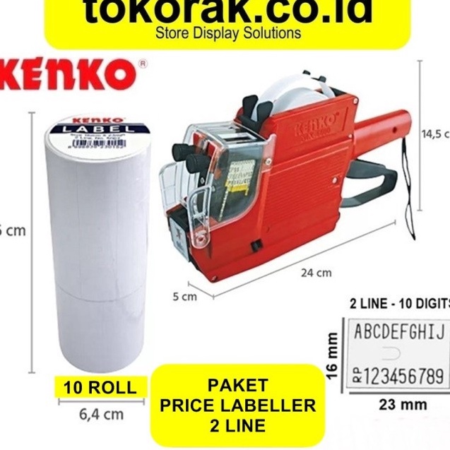 

Terlaris PAKET MESIN LABELLER MX-6600A 2 LINE KENKO + ISI LABEL HARGA 10 PCS