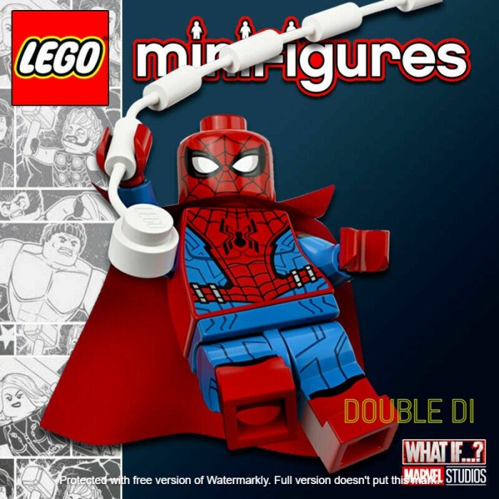 Ready Lego Minifigures Seri Marvel Studios-Zombie Hunter Spidey #8 Spiderman Siap Kirim