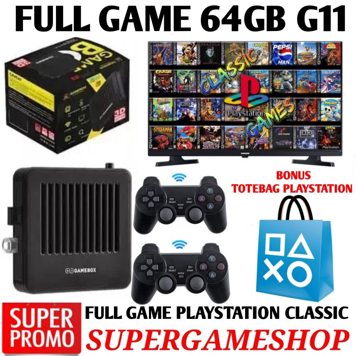 Gamebox G11 Playstation Classic Video Game Console Wireless Game Box Bestseller
