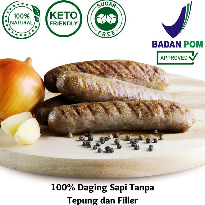 

Italian Beef Sausage / Sosis Sapi Tanpa Tepung | Keto-Friendly
