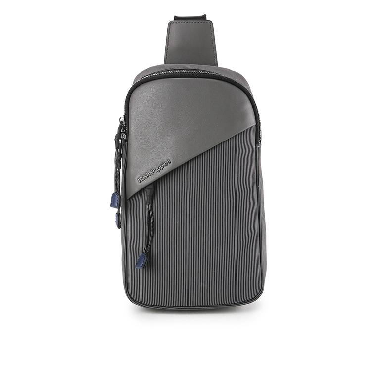 Tas Selempang Hush Puppies Original Pria Slempang Warna abu Kondangan 100% Asli Tren Fraser Chest Ba