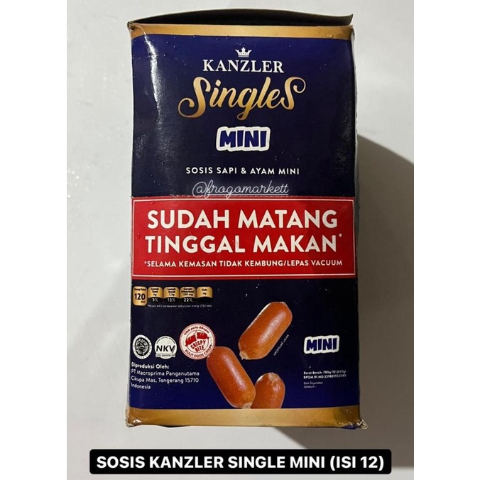 

Sosis Kanzler Single Mini 65gr 1 Box (Isi 12)