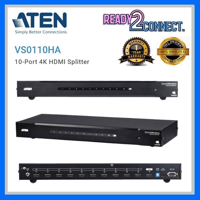 Aten Vs0110Ha 10-Port 4K Hdmi Splitter