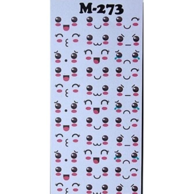 

}}}}}}] Edible Sticker M-273 Sticker Bento Wajah Stiker Untuk Makanan