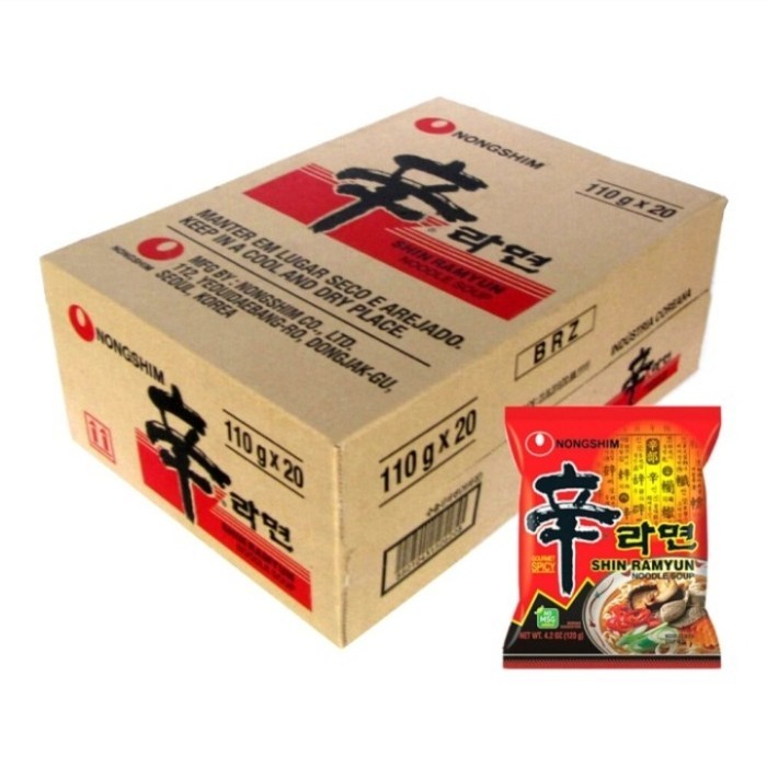 

Nongshim Shin Ramyun Spicy /Box Isi 20Pcs Bestseller Mie Impor