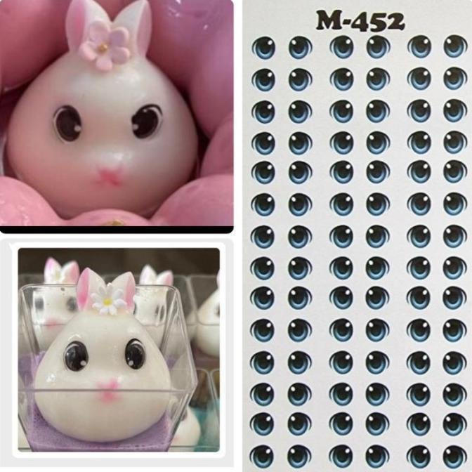 

%$%$%$%$] Edible Sticker Mata M-452 Sticker Mata Kelinci Stiker Makanan Bunny