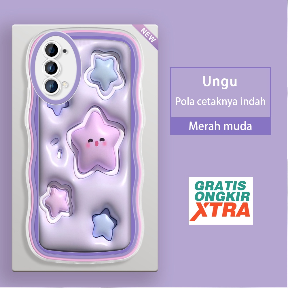 jinsouwe OPPO Reno 2Z 3 4 4F 5 5K 6 7 8 8T 7Z 8Z 9 F21 S A1 Pro 5G 4G  Casing Ponsel  Pola Pentagram