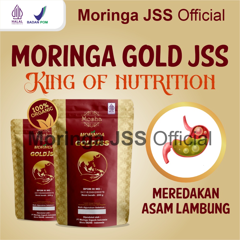 Moringa Gold JSS Minuman Kesehatan Dengan 100% Bahan Organik Tampa Zat Kimia