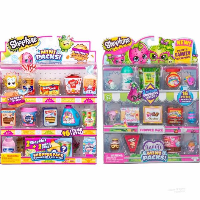 TER-UPDATE SHOPKINS FAMILY MINI PACKS - SHOPKINS SHOPPER MINI PACKS - ORIGINAL #ORIGINAL