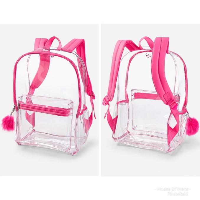 TER-UPDATE JUSTICE CLEAR BACKPACK - TAS TRANSPARANT JUSTICE #ORIGINAL