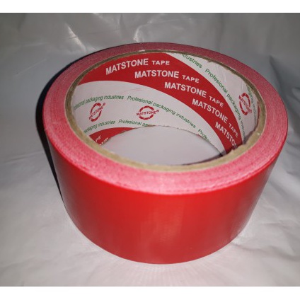 

(D 11C✔✪> Lakban kain merah 2 inch x 11 meter / cloth tape 48mm x 11 meter matstone/ trending.