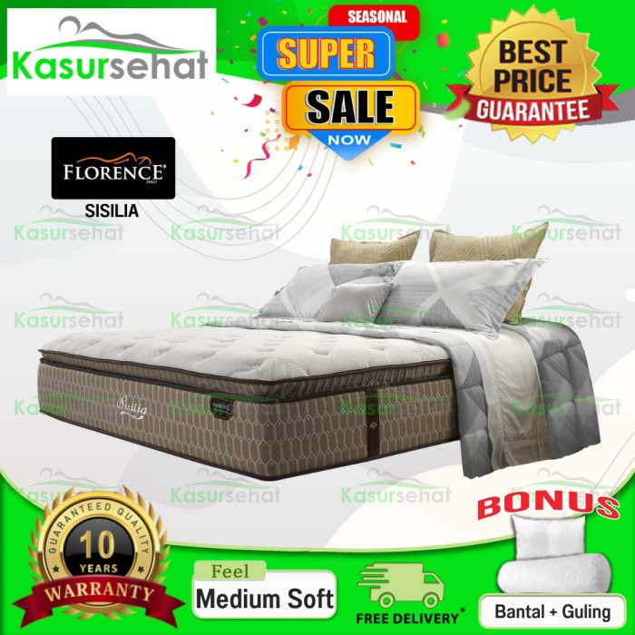 Florence Kasur Springbed Sisilia - Hanya Kasur 120X200