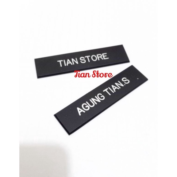 

7.7 Brands Festival Name tag/Nama dada gravo doft bahan acrilik magnet,peniti,paku