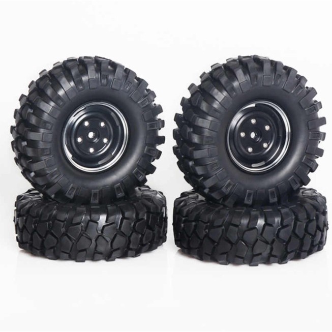 DISKON SPESIAL METAL VELG + BAN 1.9 NON BEADLOCK WHEELS RIMS RC ADVENTURE NOT RC4WD TERLARIS
