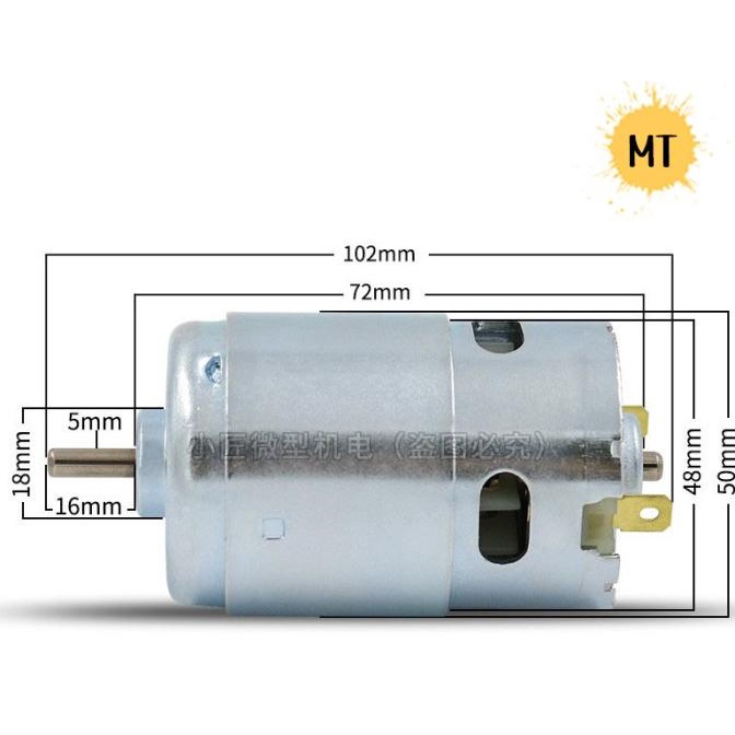@@@@] Dinamo Motor 895 Low, Medium and High SPEED DC 12V-24V