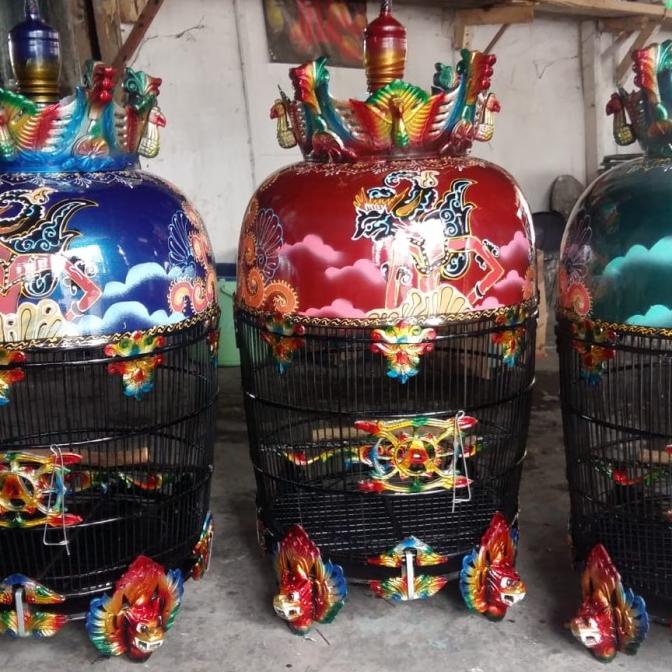 sangkar perkutut mahkota wayang