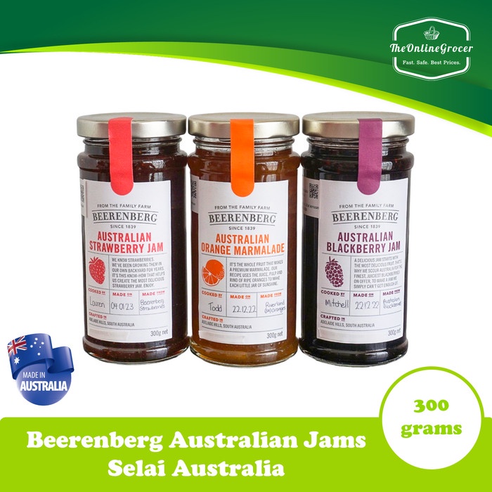 

Beerenberg Jams Selai Premium Australia 300gr