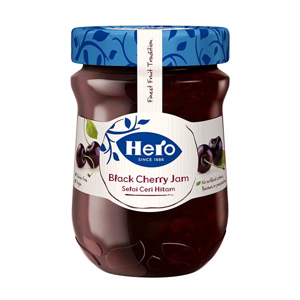 

Hero Black Cherry Jam Selai Ceri Hitam 340 g