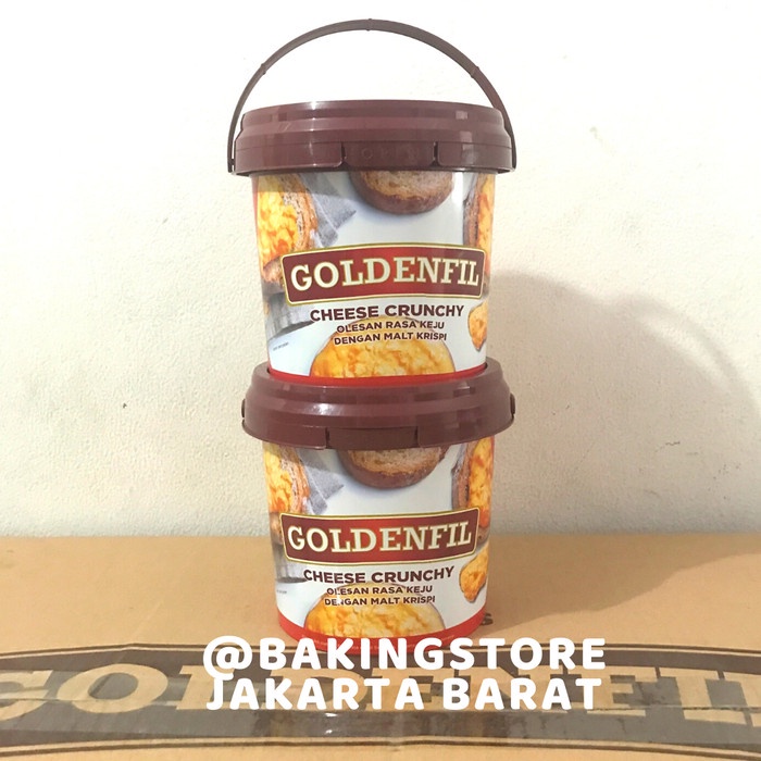 

Goldenfil Cheese Crunchy 1kg Selai Keju Malt Krispi Goldenfil