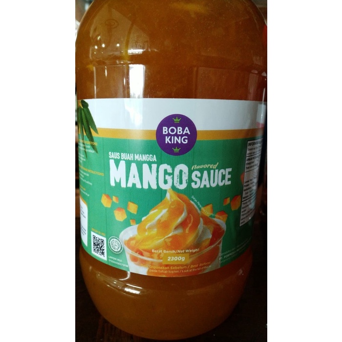 

BOBA KING MANGO MANGGO SAUCE JAM / SAUS BUAH MANGGA TOPPING 2300gr