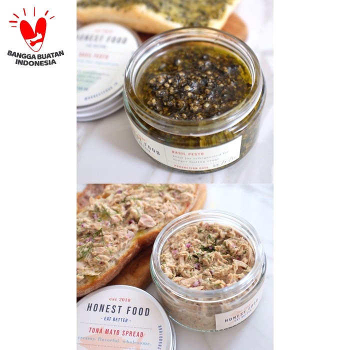 

Combo 3: TUNA MAYO SPREAD & BASIL PESTO