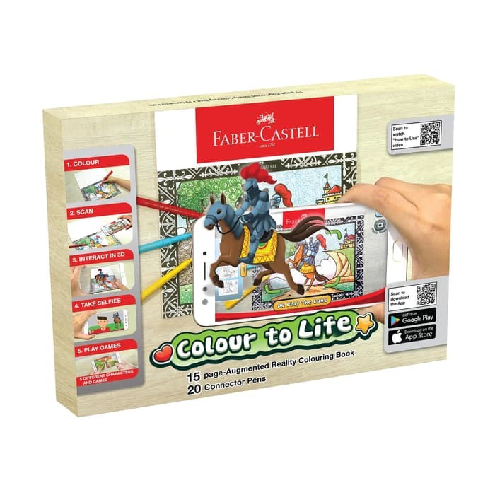 

Faber-Castell Colour To Life Game Color Connector Pens Colouring Books