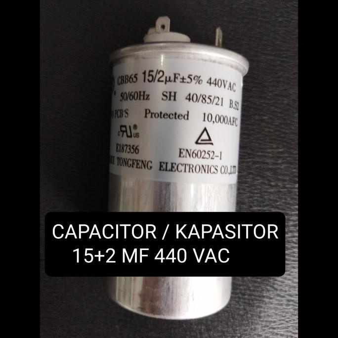 ___] CAPACITOR AC PANASONIC KAPASITOR AC 15+2MF 440VAC UNTUK OUTDOOR AC